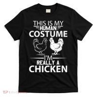 Halloween Funny Gift This Is My Human Costume Chicken T-Shirt thumb 0
