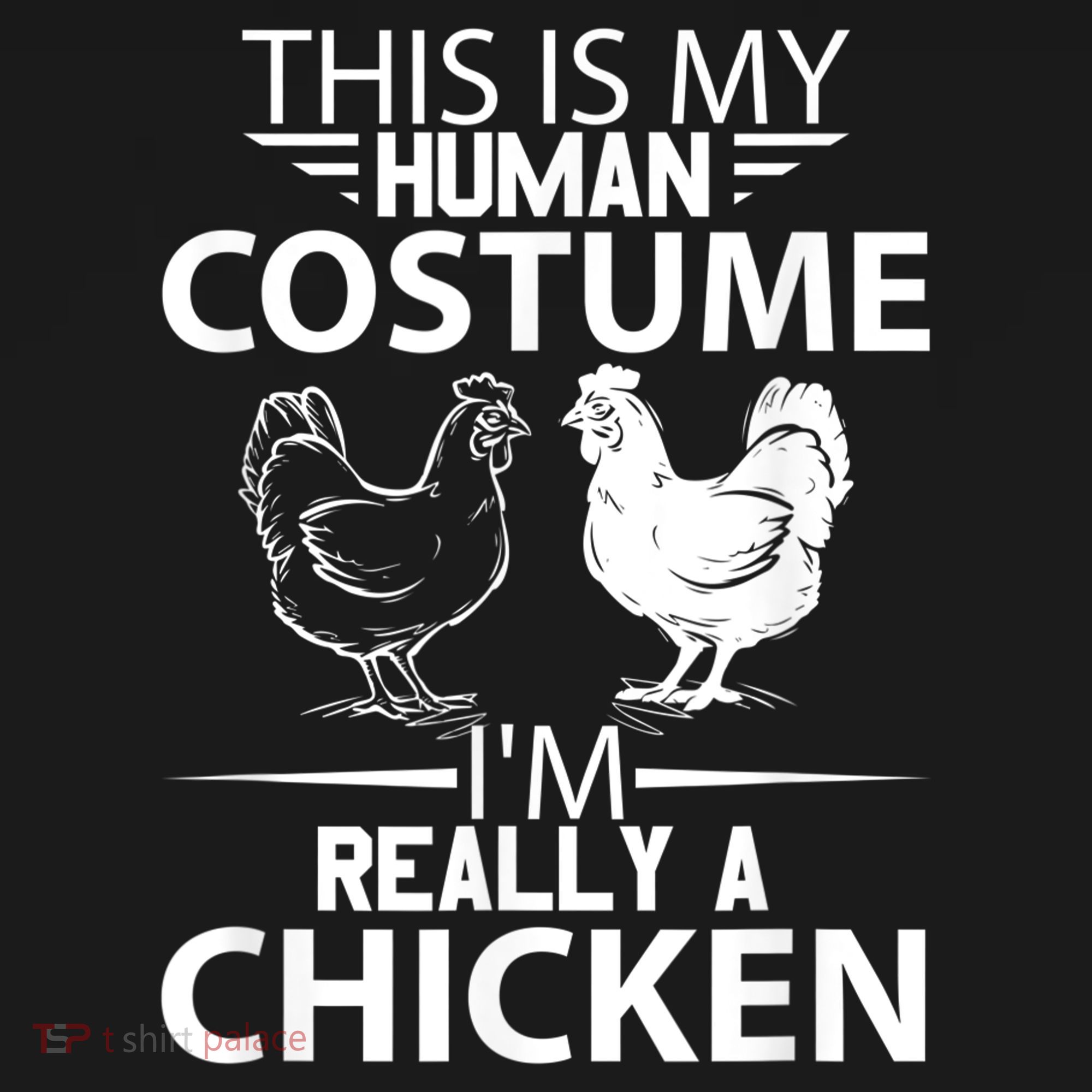 Halloween Funny Gift This Is My Human Costume Chicken Women's Hoodie