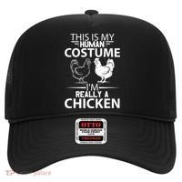 Halloween Funny Gift This Is My Human Costume Chicken Hat thumb 0