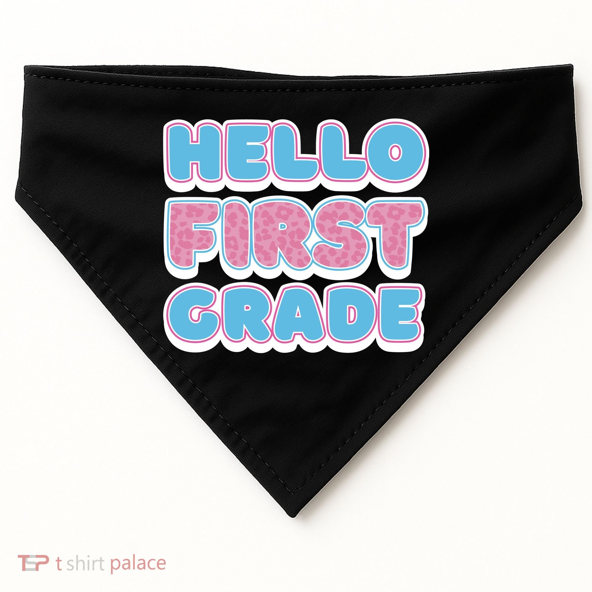 Hello First Grade Back To School USA-Made Doggie Bandana
