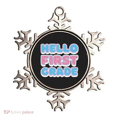 Hello First Grade Back To School Ornament