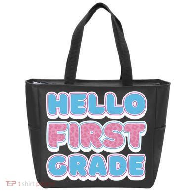 Hello First Grade Back To School Tote Bag