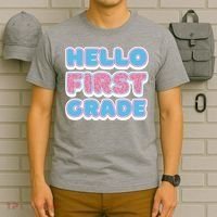 Hello First Grade Back To School T-Shirt thumb 6