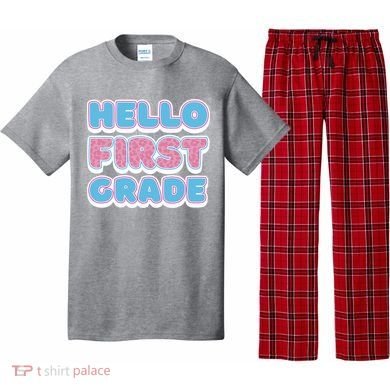 Hello First Grade Back To School Pajama Set