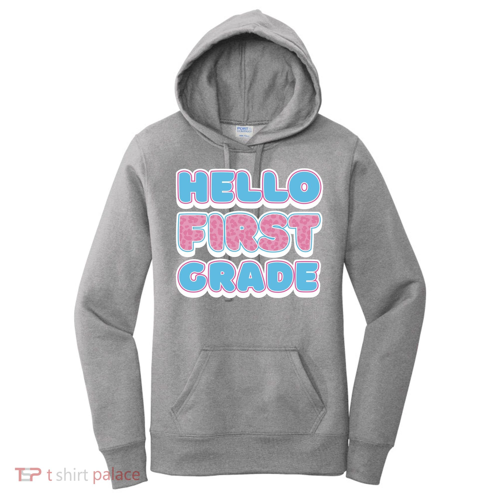 Hello First Grade Back To School Women's Hoodie