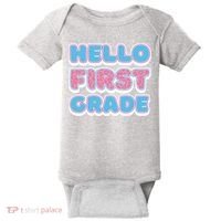 Hello First Grade Back To School Baby Bodysuit thumb 0