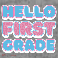Hello First Grade Back To School Toddler Hoodie thumb 2