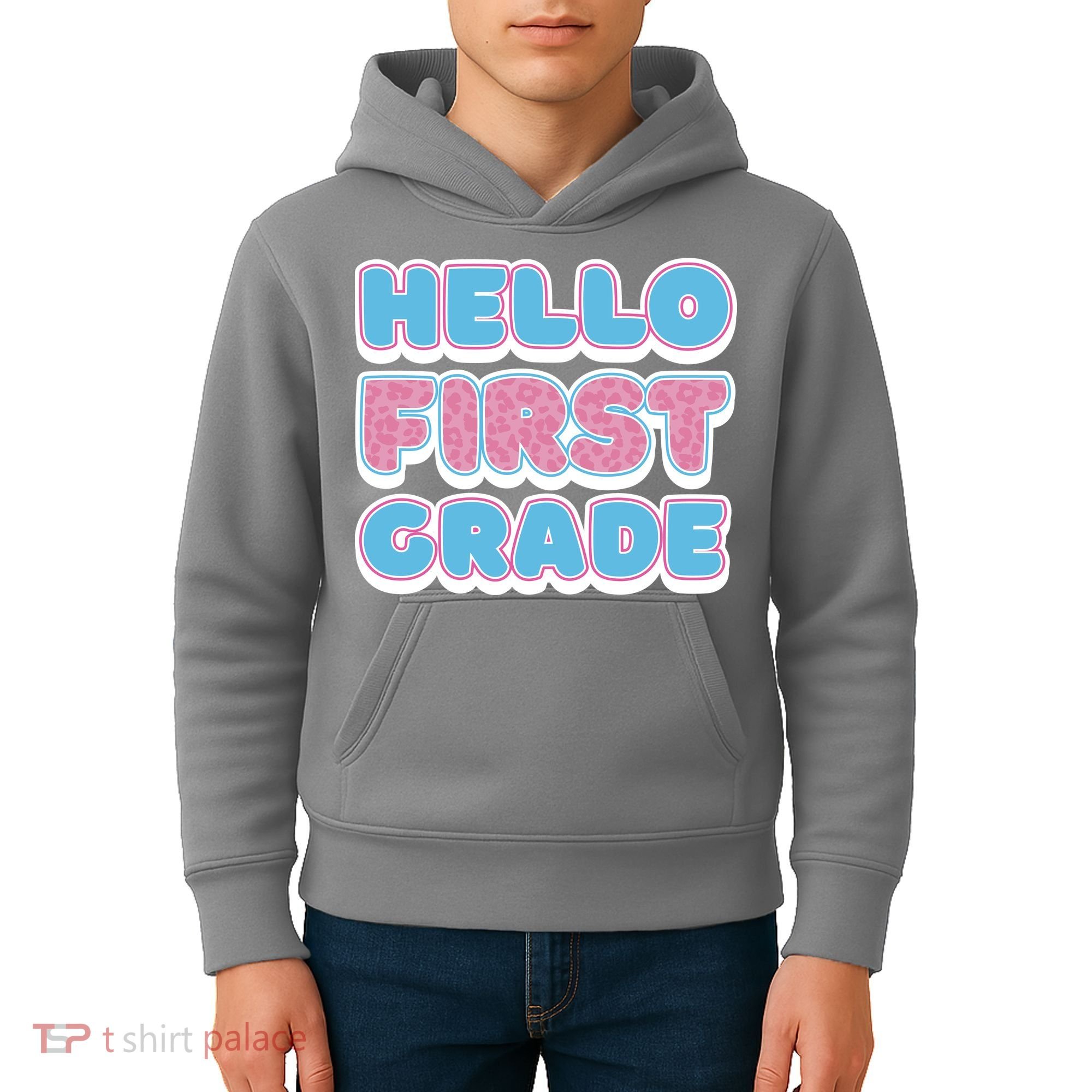 Hello First Grade Back To School Kids Hoodie