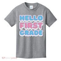 Hello First Grade Back To School Kids T-Shirt thumb 0