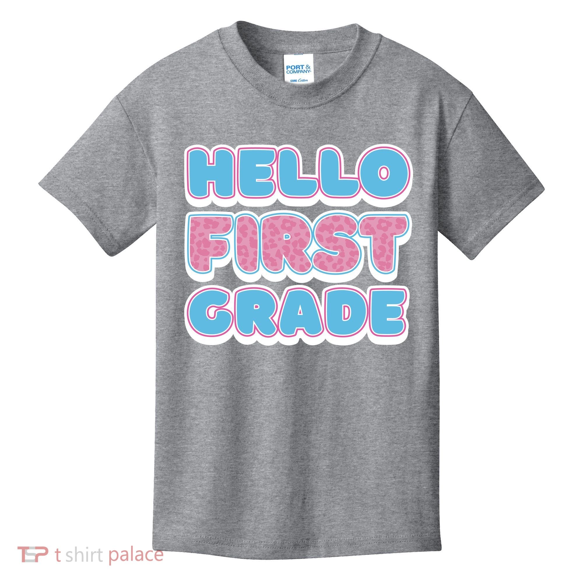 Hello First Grade Back To School Kids T-Shirt