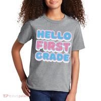 Hello First Grade Back To School Kids T-Shirt thumb 2