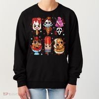 Horror Fan Gift Horror Ice Cream Dripping Ice Cream Women's Sweatshirt thumb 0