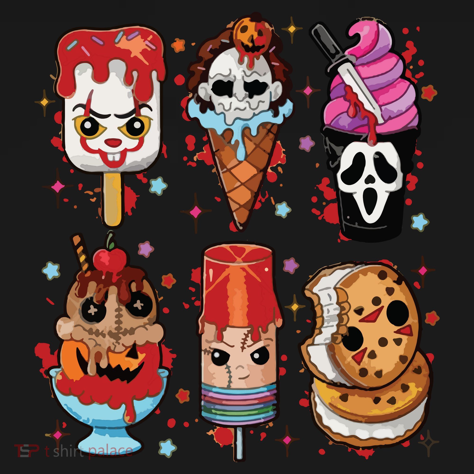 Horror Fan Gift Horror Ice Cream Dripping Ice Cream Coaster