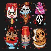 Horror Fan Gift Horror Ice Cream Dripping Ice Cream Toddler Hoodie thumb 2