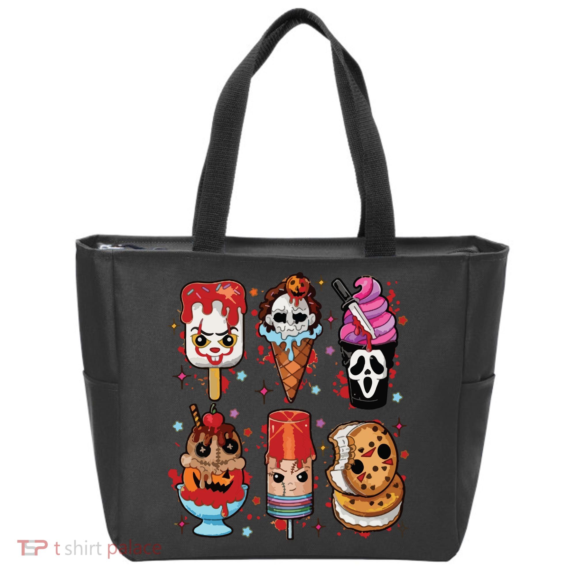 Horror Fan Gift Horror Ice Cream Dripping Ice Cream Tote Bag