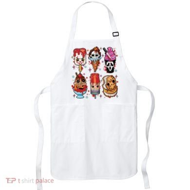 Horror Fan Gift Horror Ice Cream Dripping Ice Cream Apron