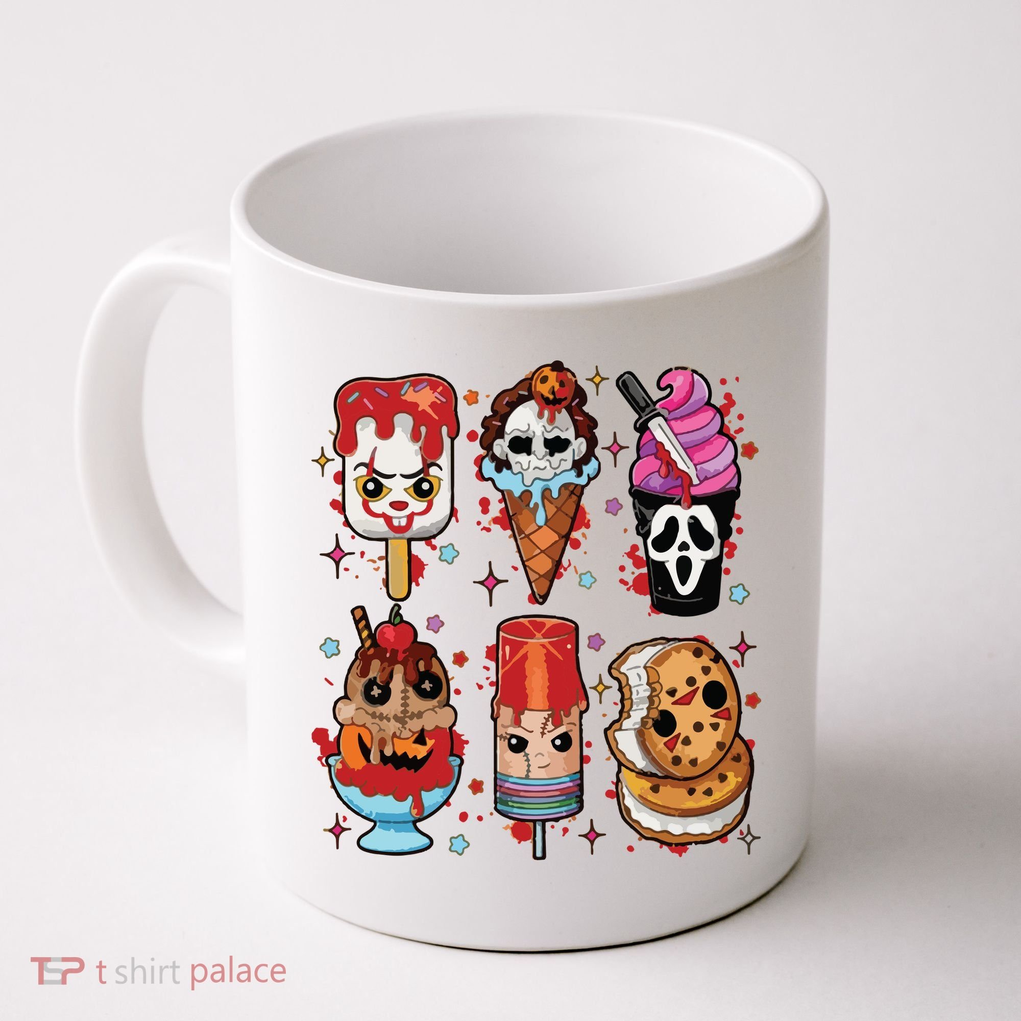 Horror Fan Gift Horror Ice Cream Dripping Ice Cream Coffee Mug