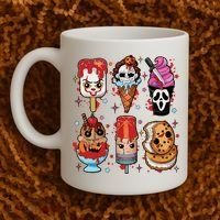 Horror Fan Gift Horror Ice Cream Dripping Ice Cream Coffee Mug thumb 2