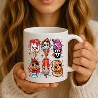 Horror Fan Gift Horror Ice Cream Dripping Ice Cream Coffee Mug thumb 3