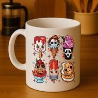 Horror Fan Gift Horror Ice Cream Dripping Ice Cream Coffee Mug thumb 4