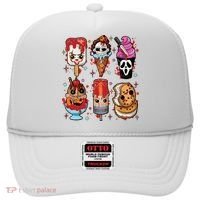 Horror Fan Gift Horror Ice Cream Dripping Ice Cream Hat thumb 0