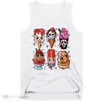 Horror Fan Gift Horror Ice Cream Dripping Ice Cream Tank Top thumb 0