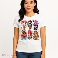 Horror Fan Gift Horror Ice Cream Dripping Ice Cream Women's T-Shirt thumb 4