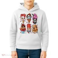 Horror Fan Gift Horror Ice Cream Dripping Ice Cream Kids Hoodie thumb 4