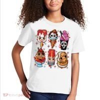 Horror Fan Gift Horror Ice Cream Dripping Ice Cream Kids T-Shirt thumb 2