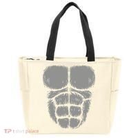 Halloween Funny Gorilla Monkey Belly Chest Costume Tote Bag thumb 0