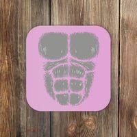 Halloween Funny Gorilla Monkey Belly Chest Costume Coaster thumb 0