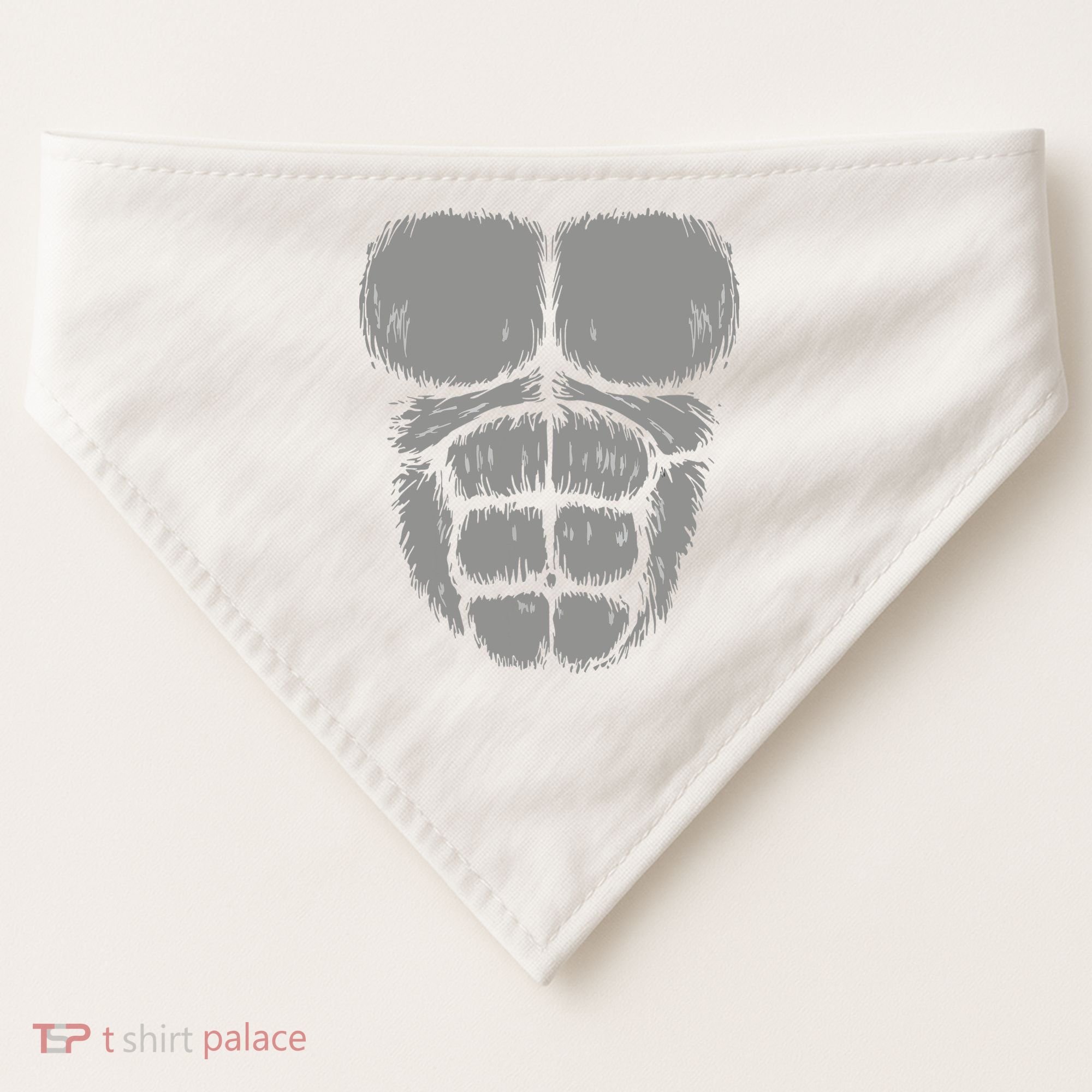 Halloween Funny Gorilla Monkey Belly Chest Costume USA-Made Doggie Bandana