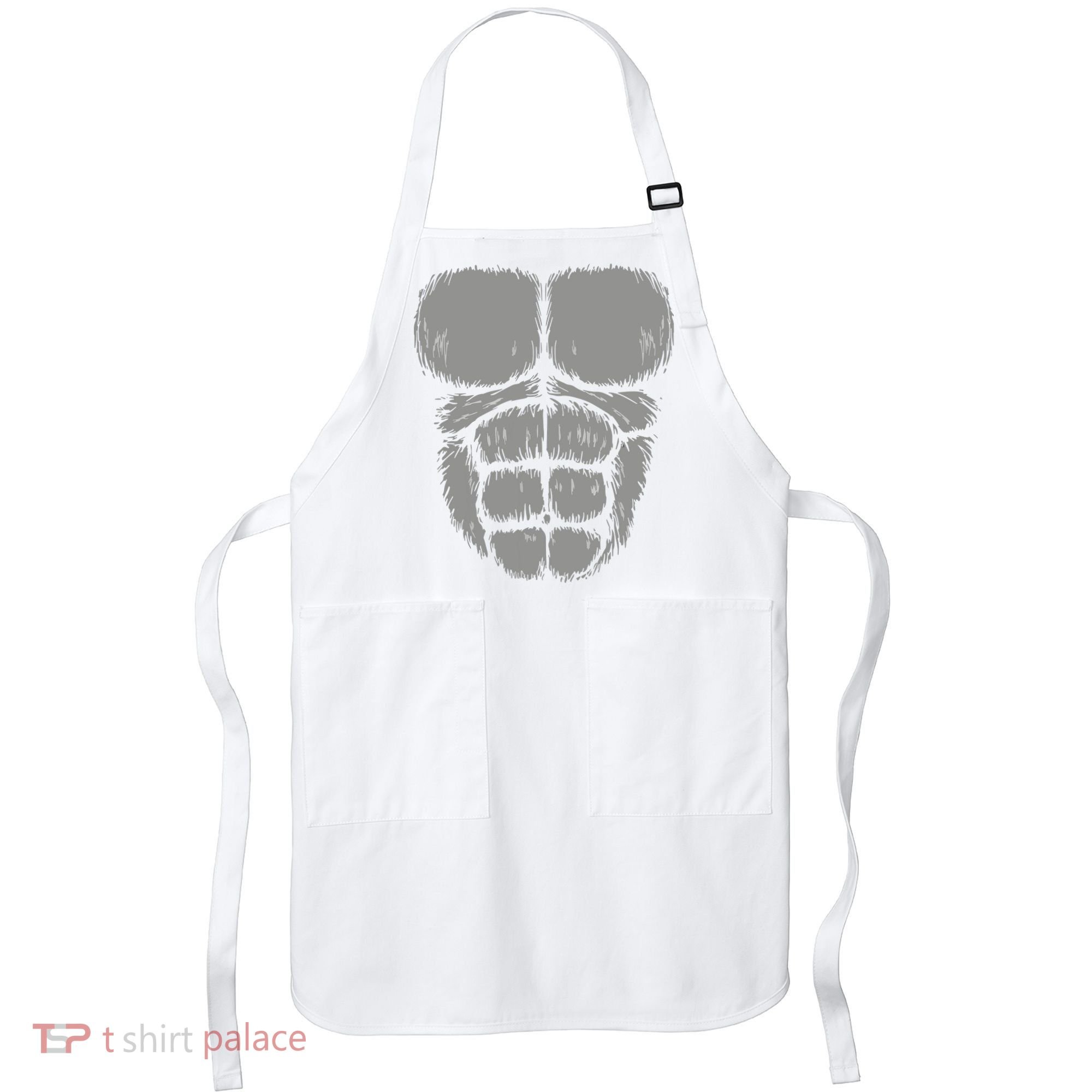 Halloween Funny Gorilla Monkey Belly Chest Costume Apron