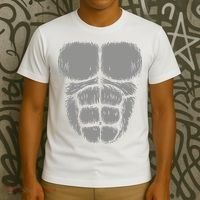 Halloween Funny Gorilla Monkey Belly Chest Costume T-Shirt thumb 3