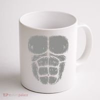 Halloween Funny Gorilla Monkey Belly Chest Costume Coffee Mug thumb 1
