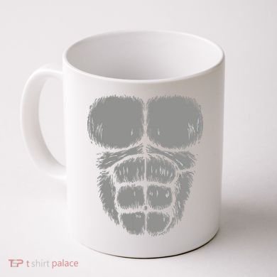 Halloween Funny Gorilla Monkey Belly Chest Costume Coffee Mug