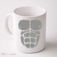 Halloween Funny Gorilla Monkey Belly Chest Costume Coffee Mug thumb 0