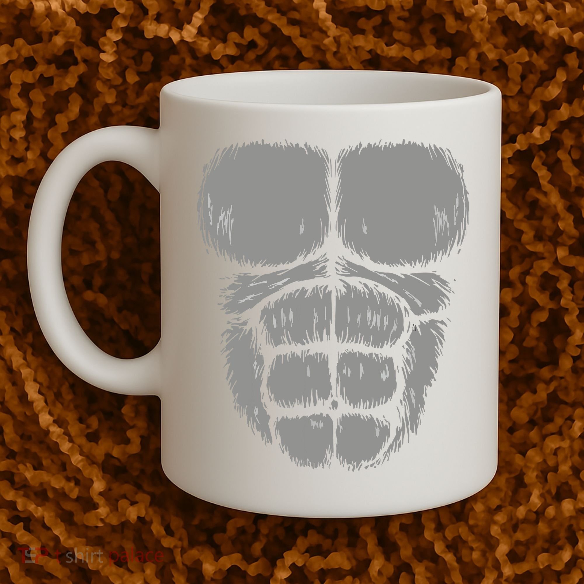 Halloween Funny Gorilla Monkey Belly Chest Costume Coffee Mug