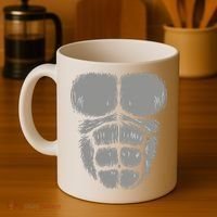 Halloween Funny Gorilla Monkey Belly Chest Costume Coffee Mug thumb 4
