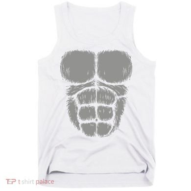 Halloween Funny Gorilla Monkey Belly Chest Costume Tank Top