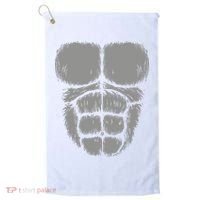Halloween Funny Gorilla Monkey Belly Chest Costume Golf Towel thumb 0