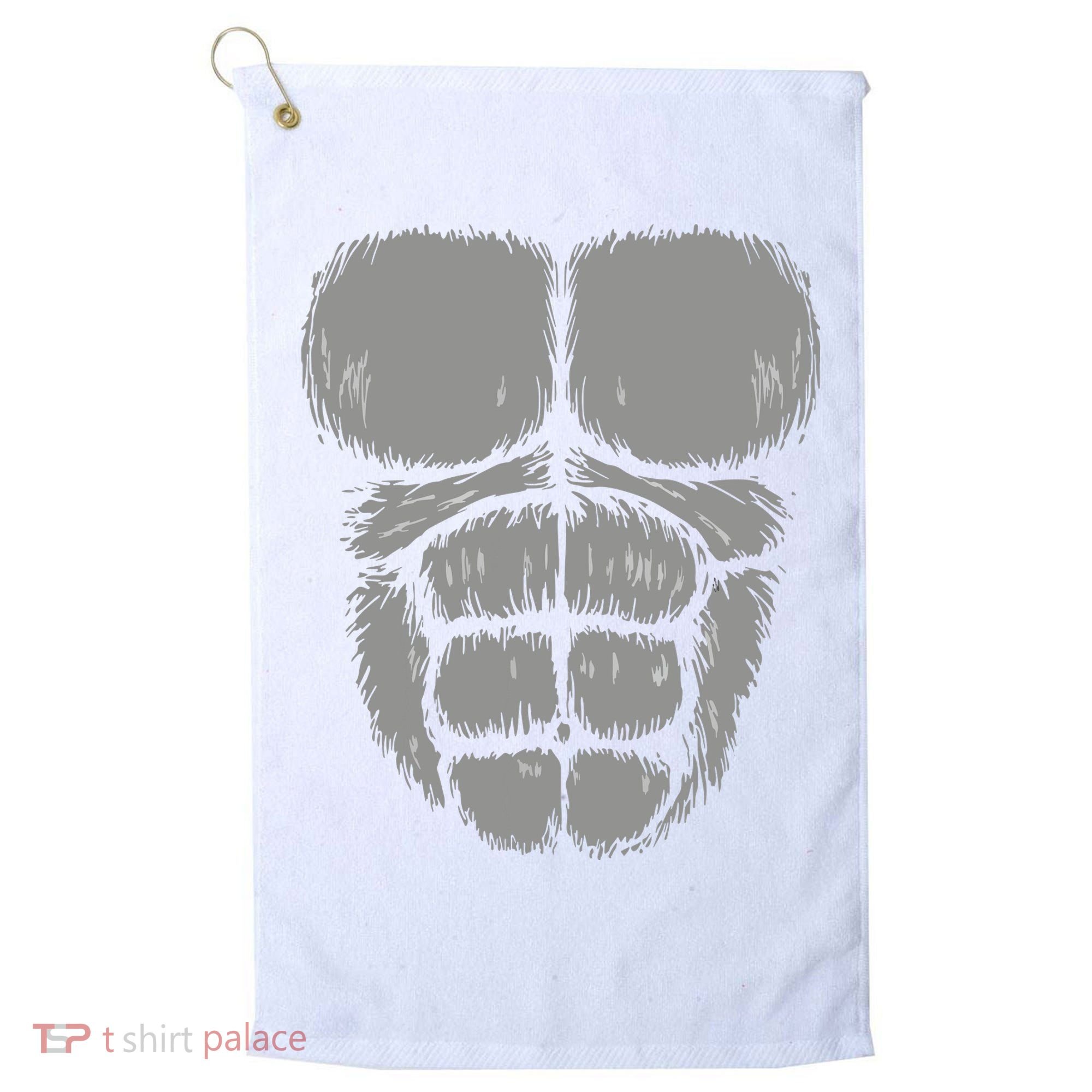 Halloween Funny Gorilla Monkey Belly Chest Costume Golf Towel