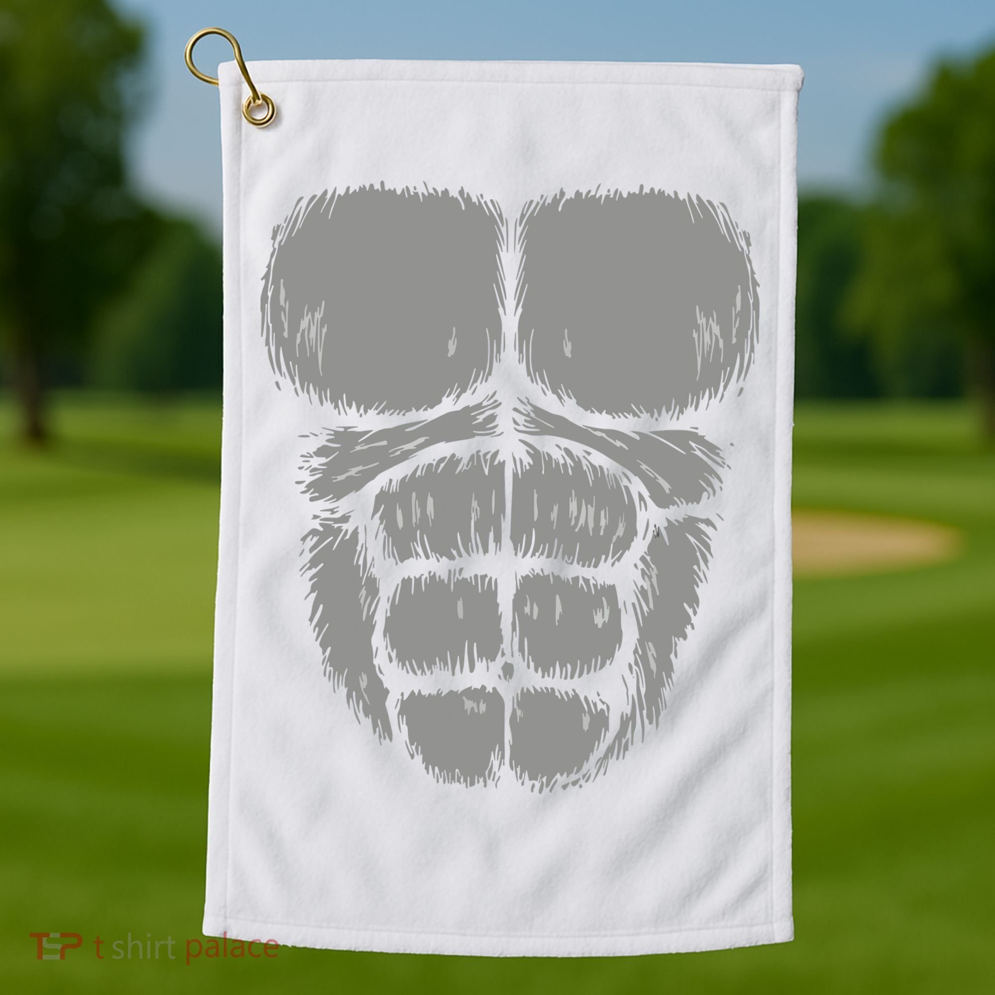 Halloween Funny Gorilla Monkey Belly Chest Costume Golf Towel