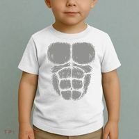 Halloween Funny Gorilla Monkey Belly Chest Costume Toddler T-Shirt thumb 2
