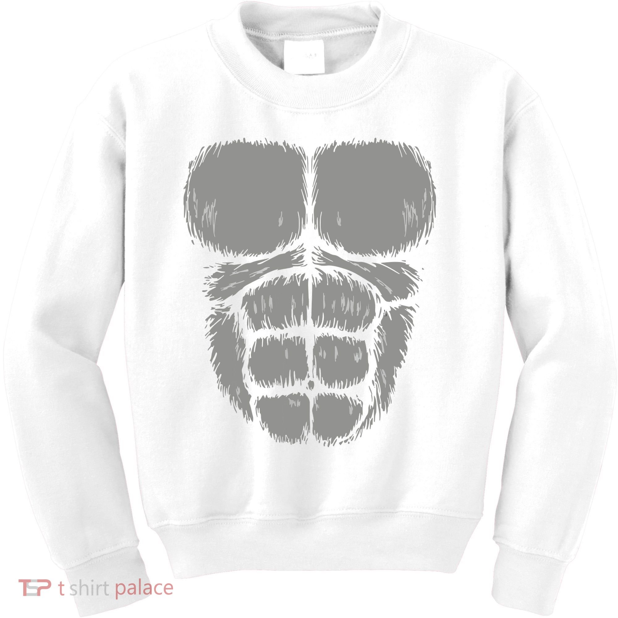 Halloween Funny Gorilla Monkey Belly Chest Costume Kids Sweatshirt