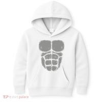 Halloween Funny Gorilla Monkey Belly Chest Costume Kids Hoodie thumb 0