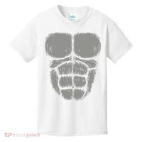Halloween Funny Gorilla Monkey Belly Chest Costume Kids T-Shirt thumb 0