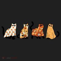 Halloween Funny Ghost Cat Lover Scary Spooky Women's Sweatshirt thumb 2