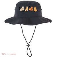 Halloween Funny Ghost Cat Lover Scary Spooky Bucket Hat thumb 0