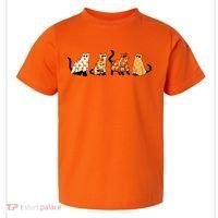Halloween Funny Ghost Cat Lover Scary Spooky Toddler T-Shirt thumb 0